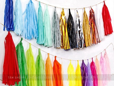Set 05 chùm tua rua giấy decor tiệc PK-TUARUA-01