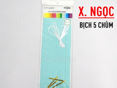 Set 05 chùm tua rua giấy decor tiệc PK-TUARUA-01
