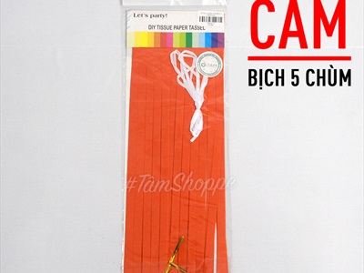 Set 05 chùm tua rua giấy decor tiệc PK-TUARUA-01
