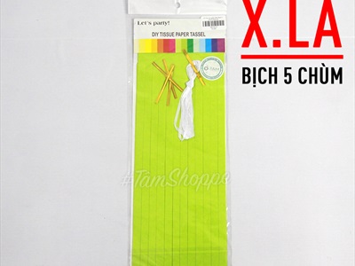 Set 05 chùm tua rua giấy decor tiệc PK-TUARUA-01