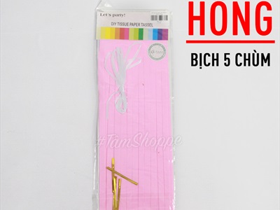Set 05 chùm tua rua giấy decor tiệc PK-TUARUA-01