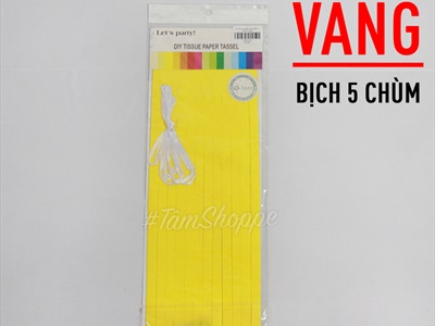Set 05 chùm tua rua giấy decor tiệc PK-TUARUA-01
