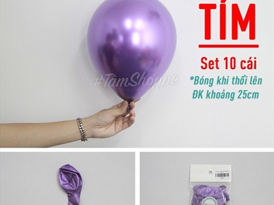 Set 10 bong bóng cao su siêu nhủ ĐK25cm BBCS-SIEUNHU
