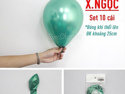Set 10 bong bóng cao su siêu nhủ ĐK25cm BBCS-SIEUNHU