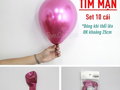 Set 10 bong bóng cao su siêu nhủ ĐK25cm BBCS-SIEUNHU