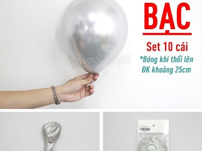 Set 10 bong bóng cao su siêu nhủ ĐK25cm BBCS-SIEUNHU