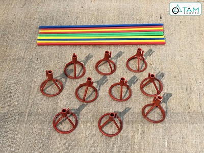 Set 10 que nhựa gắn bóng cầm tay có mắc cài PKBB-QUE-01