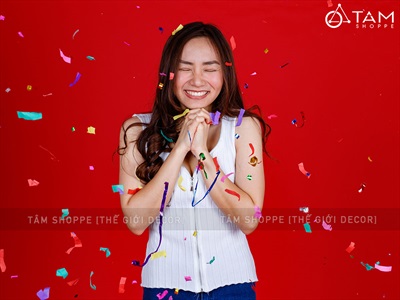 Súng bắn pháo giấy kim tuyến cho bữa tiệc [phụt mạnh - dùng 1 lần] SUNG-01
