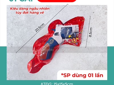 Súng bắn pháo giấy kim tuyến cho bữa tiệc [phụt mạnh - dùng 1 lần] SUNG-01