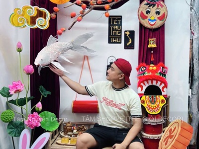Backdrop Trung thu chủ đề Trăng treo [2025 - Tâm Nguyễn Decor] CC-TRUNGTHU-2501