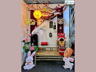 Backdrop Trung thu chủ đề Trăng treo [2025 - Tâm Nguyễn Decor] CC-TRUNGTHU-2501