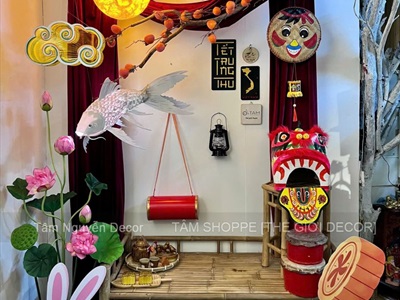 Backdrop Trung thu chủ đề Trăng treo [2025 - Tâm Nguyễn Decor] CC-TRUNGTHU-2501