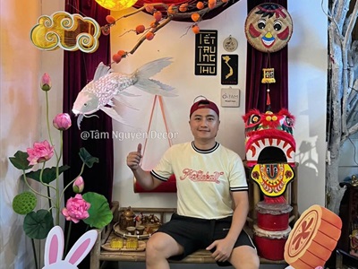 Backdrop Trung thu chủ đề Trăng treo [2025 - Tâm Nguyễn Decor] CC-TRUNGTHU-2501