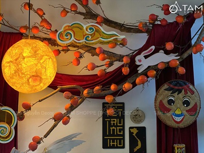 Backdrop Trung thu chủ đề Trăng treo [2025 - Tâm Nguyễn Decor] CC-TRUNGTHU-2501