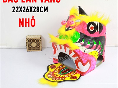 Đầu lân trang trí cỡ nhỏ & trung ĐK 20-25cm DAULAN-01