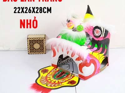 Đầu lân trang trí cỡ nhỏ & trung ĐK 20-25cm DAULAN-01