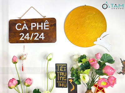 [ORDER 3-5 NGÀY] Đèn mặt trăng phẳng vân nổi 2D decor nhiều cỡ [Dạng treo - Sáng đẹp] DENTRANG-02