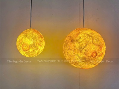 [ORDER 3-5 NGÀY] Đèn mặt trăng tròn 3D decor nhiều cỡ [Cứng cáp - Sáng đẹp] DENTRANG-01