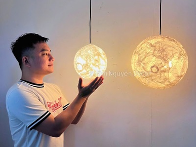 [ORDER 3-5 NGÀY] Đèn mặt trăng tròn 3D decor nhiều cỡ [Cứng cáp - Sáng đẹp] DENTRANG-01