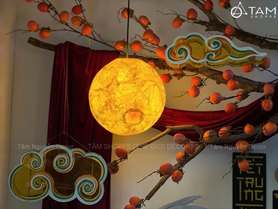 [ORDER 3-5 NGÀY] Đèn mặt trăng tròn 3D decor nhiều cỡ [Cứng cáp - Sáng đẹp] DENTRANG-01