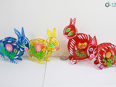 Lồng đèn giấy kiếng hình thú 5 kiểu cỡ lỡ & trung 30-40cm LDEN-KIENG-06