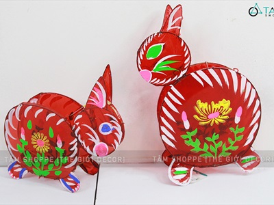 Lồng đèn giấy kiếng hình thú 5 kiểu cỡ lỡ & trung 30-40cm LDEN-KIENG-06