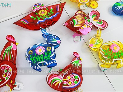 Lồng đèn giấy kiếng hình thú 5 kiểu cỡ lỡ & trung 30-40cm LDEN-KIENG-06