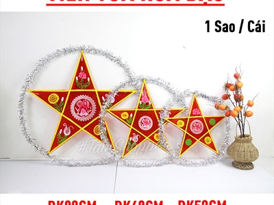 Lồng đèn ông sao truyền thống cỡ lớn 50-60-80cm (05 màu) LDEN-KIENG-05
