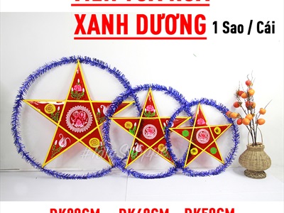 Lồng đèn ông sao truyền thống cỡ lớn 50-60-80cm (05 màu) LDEN-KIENG-05