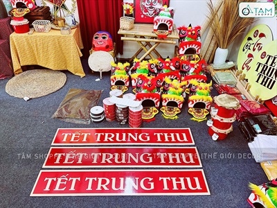 Banner chữ Tết Trung Thu 20x120cm Formex 5ly (tặng băng keo 2 mặt) FORM-TRTHU-02