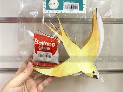 Bầy chim én dán tường trang trí Tết [Bầy 06 con - Tặng keo] TCV-CHIM-03
