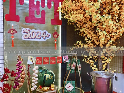 Bầy chim én dán tường trang trí Tết [Bầy 06 con - Tặng keo] TCV-CHIM-03