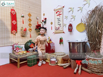 Bầy chim én dán tường trang trí Tết [Bầy 06 con - Tặng keo] TCV-CHIM-03