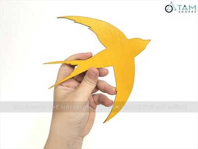 Bầy chim én dán tường trang trí Tết [Bầy 06 con - Tặng keo] TCV-CHIM-03