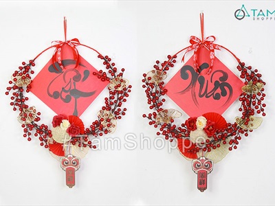 Cành đào đông đỏ 12 nhánh hàng xịn [Trái to - căng đẹp] CANHTRAI-04