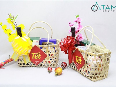 Cành hoa mai hoa đào 5 nhánh loại thường [Dài 95cm - 6 màu chọn] CANHHOA-08