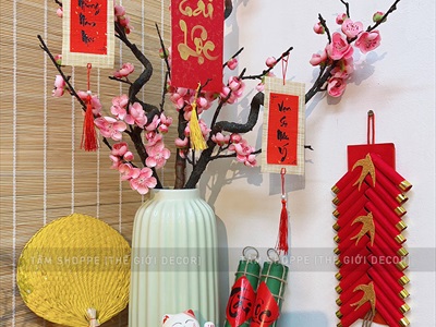 Dây pháo giấy treo Tết nhiều kiểu [Hàng đẹp + đủ cỡ] DAYPHAO-01