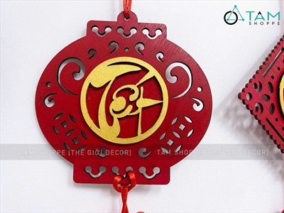 Dây treo Tết gỗ 6 kiểu treo ngọc dài 35cm [Đơn giản - Kĩ đẹp] PKT-TET-06