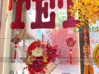 Dây treo Tết gỗ 6 kiểu treo ngọc dài 35cm [Đơn giản - Kĩ đẹp] PKT-TET-06