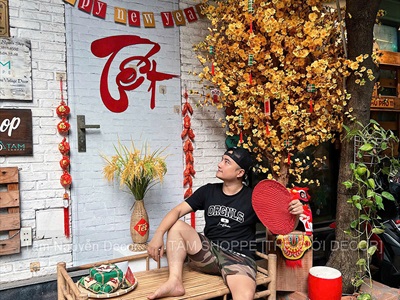 Góc tiểu cảnh "Tết bên hiên nhà" [2026 - Tâm Nguyễn Decor] CC-TET-2601