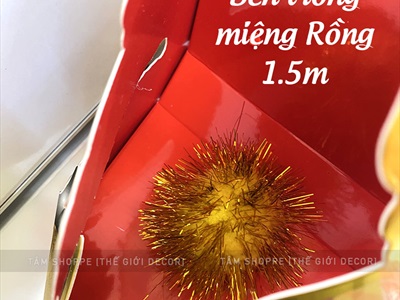 Lồng đèn con Rồng giấy cầm tay dài 1-3m [Treo được - dày đẹp] LDEN-GIAY-10