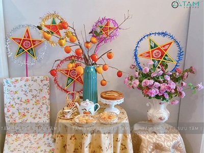 Lồng đèn ông sao truyền thống cỡ nhỏ & trung 35-45cm LDEN-KIENG-01