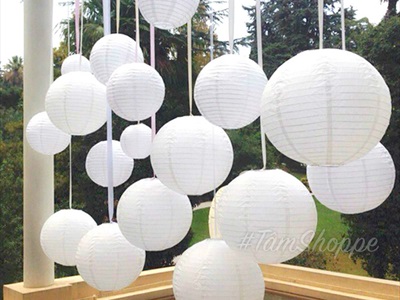 Lồng đèn vải tròn nhiều màu nhiều cỡ LDEN-VAI-01