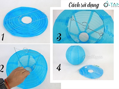 Lồng đèn vải tròn nhiều màu nhiều cỡ LDEN-VAI-01