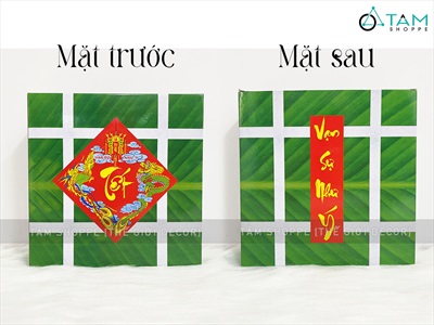 Mô hình bánh chưng bánh tét dưa hấu giấy [ DIY tự gấp - Nhiều cỡ] CHUNGTET-03