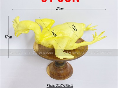 Mô hình con gà luộc trang trí [Tỷ lệ 1:1 - mềm dẻo] GALUOC-01