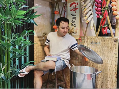 Nồi nấu bánh chưng bánh tét trụ cao bằng nhôm ĐK36cm [Vừa decor - Dày đẹp] NOINIEU-01