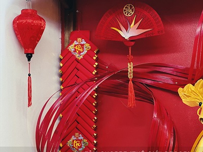 Backdrop Tết Ngói đỏ [2025 - Tâm Nguyễn Decor] CC-TET-2503