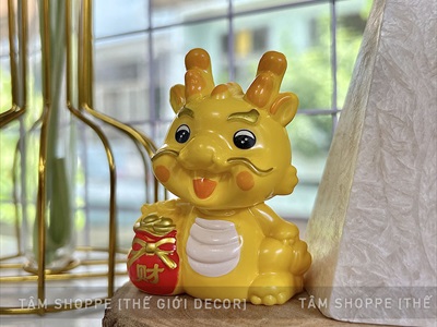Tượng rồng chibi nhựa thần tài [Loại đẹp - Được chọn kiểu] TUONG-RONG-01