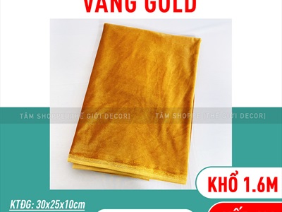 Vải nhung Đỏ - nhung Vàng xịn khổ 1m6 (bán theo 1m tới) PK-VAI-09